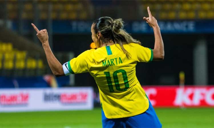 Marta tiene coronavirus y se perderá los amistosos de la Selección de Brasil 